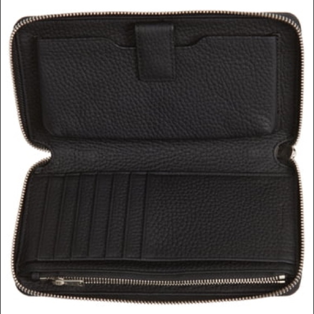All saints leather wristlet